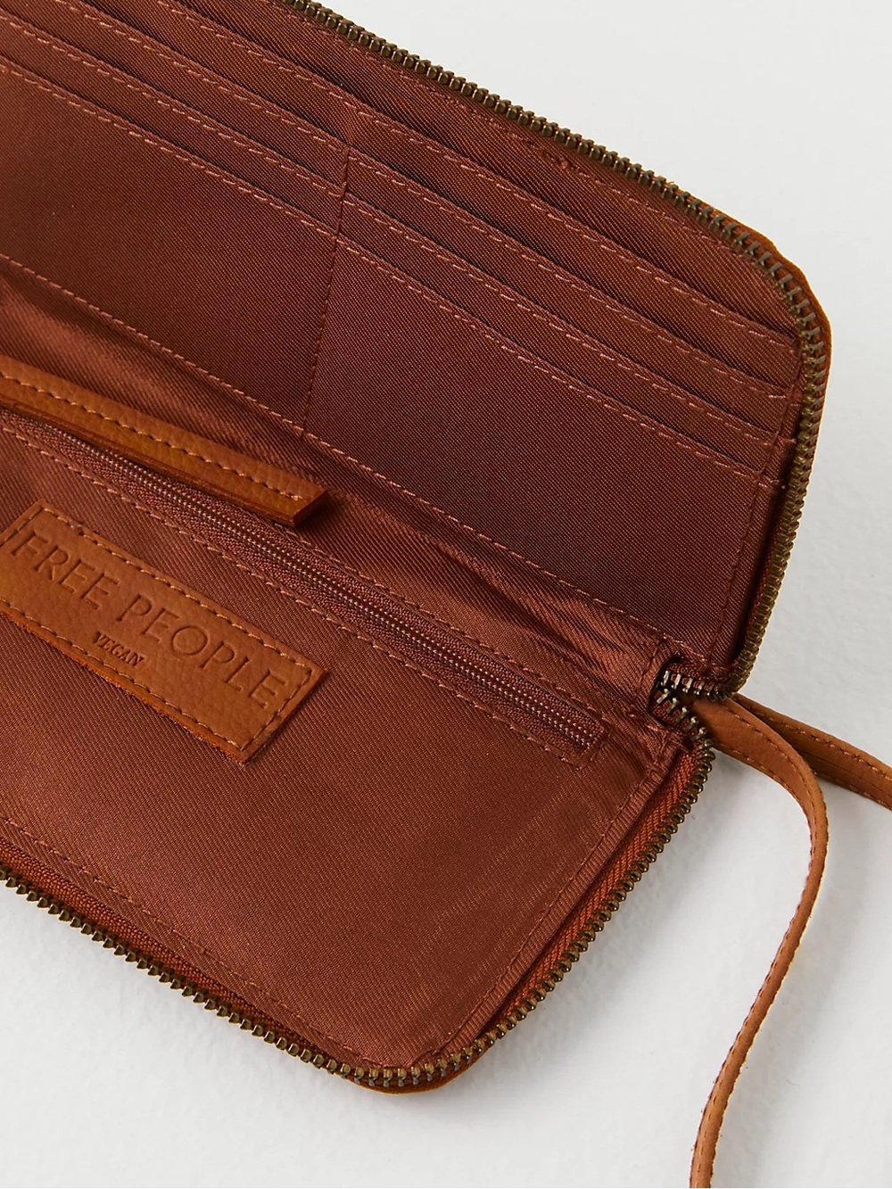 Free People Distressed Vegan Leather Wallet - Picture 12 of 12